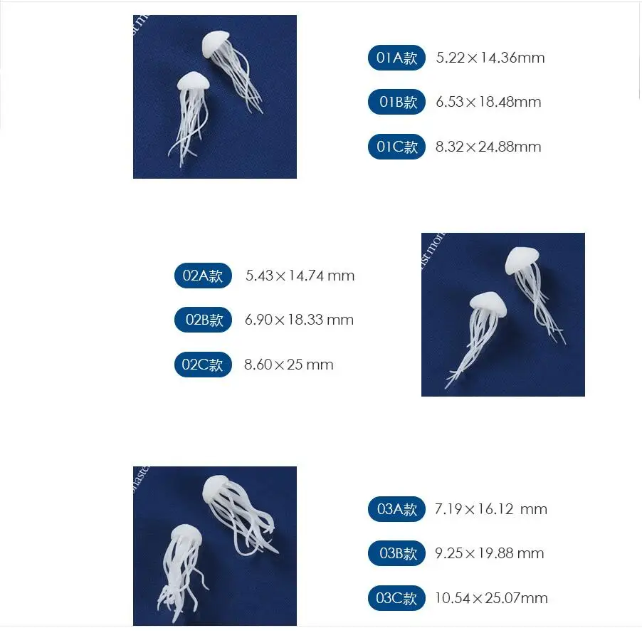 Новинка, 3 шт./партия, разные стили, полимерные мини-Медузы лебедя, эпоксидная форма для изготовления ювелирных изделий, наполнение для ювелирных изделий своими руками