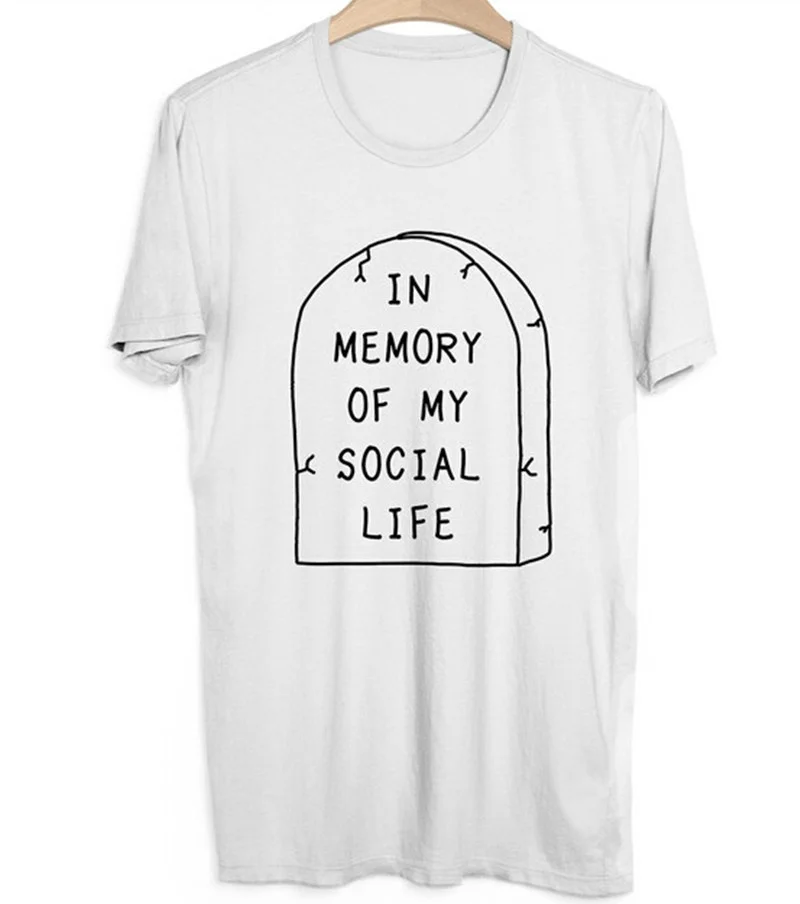 in memory of my social life t shirt