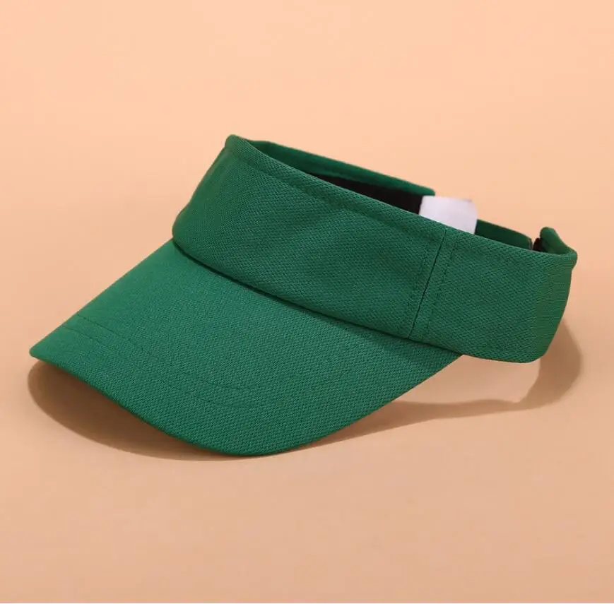 New Top empty hat 9 Colors Men Women Summer Outdoor Sport Sun Visor Cap Hat for turquoise lavender lime Sunscreen cap - Цвет: green