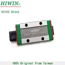 Free Shipping HIWIN MGN9H stainless steel Slider Block Linear Rail Guide Bearing MGN9 Carriages for CNC Kits 3D Printer Part
