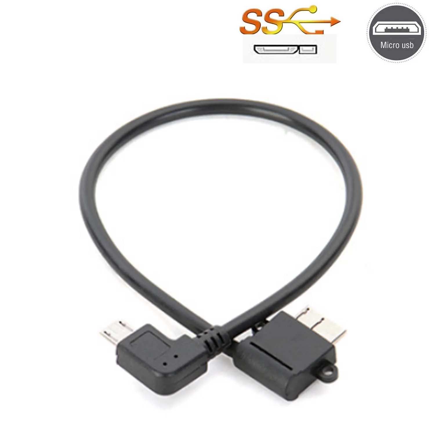 المصغّر USB 2.0 إلى USB 3.0 مايكرو B كابلات الموصلات ل القرص الصلب هاتف خلوي هاتف ذكي PC