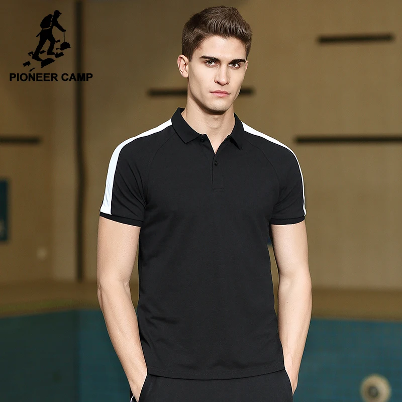 

Pioneer Camp new design polo shirt men brand clothing casual simple short sleeve Polo male top quality 100% cotton ACP702146