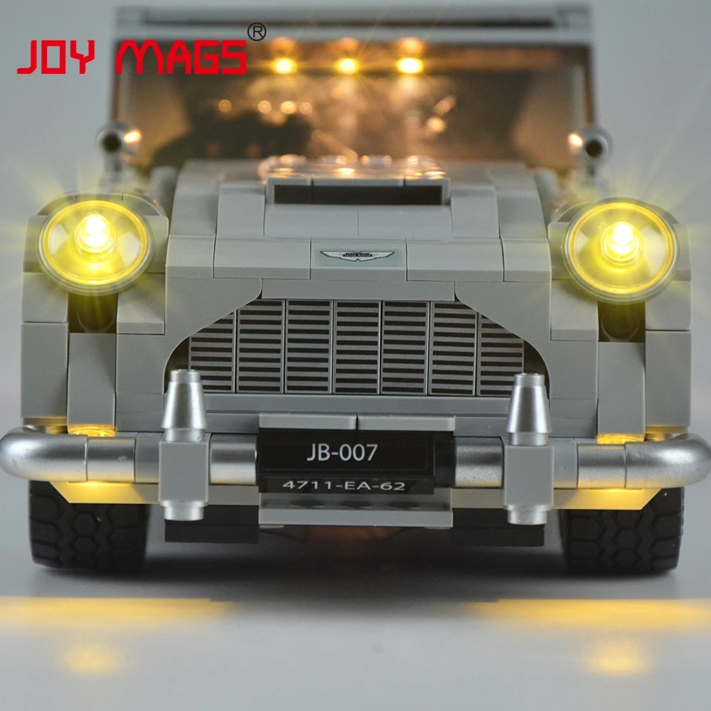 JOY MAGS светодиодный светильник для 10262 Creator James's Bond Aston Marting DB5 светильник совместим с 21046