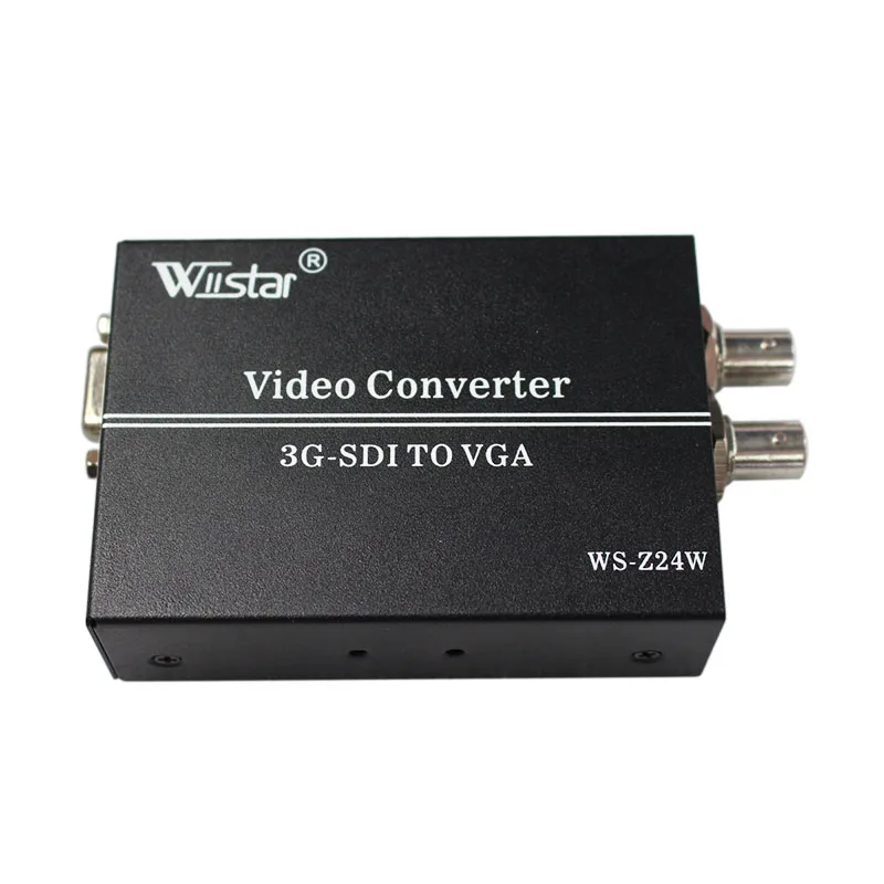 Sdi ao Conversor Sdi para Vga p + Audio Wiistar 1080 Converter Scaler Smpte 425 m 424 292 dh Vga Bnc hd 3g