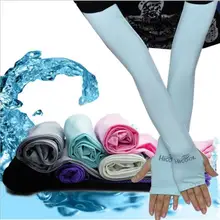 Длинные перчатки шрам крышка руки рукава ледяной шелк солнцезащитный рукав Защита от солнца для рук с защитой от ультрафиолета грелка половина пальцев рукав