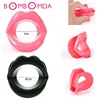 Sexy Lips Rubber Female Oral Sex Mouth Gag Open Fixation Mouth Stuffed Oral Sex Gag For Women Blowjob Adult Games Sex Products 1