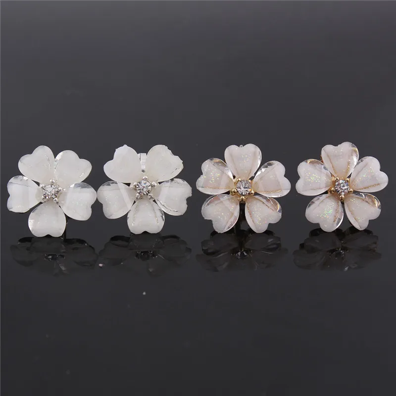 new design gold or silver clip on earrings for girls  (12)