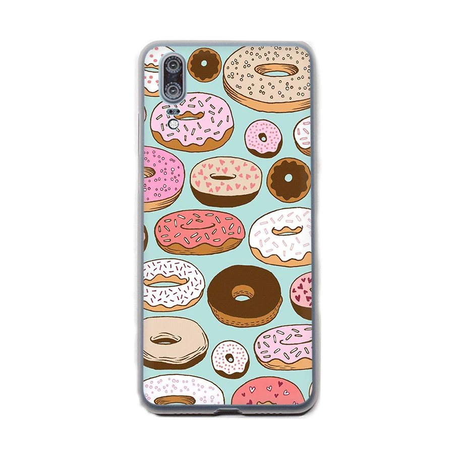 Чехол для телефона Gerleek Donuts Pizza Huawei P8 P9 P10 P20 Pro P Smart Lite Mini Plus|Чехлы-накладки| |