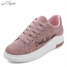 Mhysa/Новинка года; сезон весна-осень; розовые кроссовки на платформе со шнуровкой; женская Вулканизированная обувь; tenis feminino; повседневная женская обувь; T01