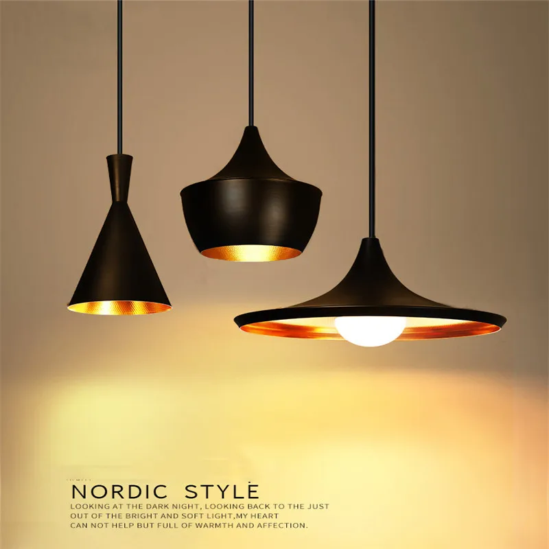 

3pcs/set Vintage ABC Pendant Lights(Tall,Fat and Wide) Tom DIXON Musical Hanging Pendant Lamp Light Restaurant Lamp