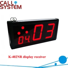 Система беспроводного обслуживания K-402NR; может показать тип обслуживания и показать, сколько следующего вызова