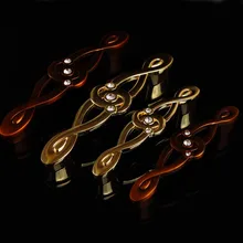 128mm european creative rhinestone furniture handle bronze drawer cabinet pulls knobs gold crystal wine cabinet dresser handles