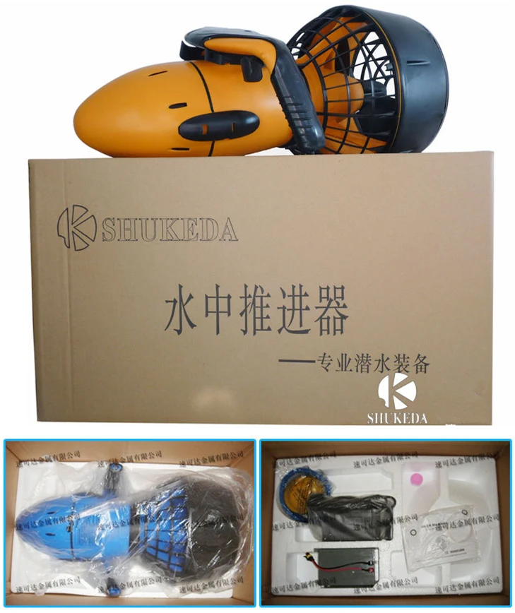 

Free shipping Sea Water Pool 300W Underwater Scooter Dual Speed Water propeller Underwater Diving scooter (without battery)