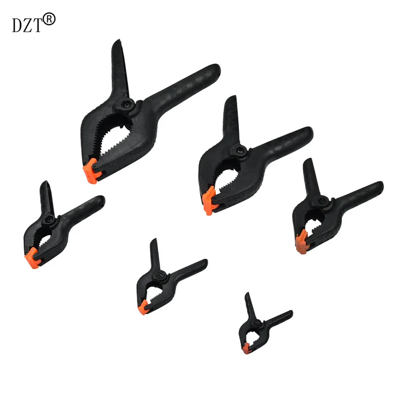 

2"-9" Heavy Duty Plastic Nylon Spring Clamps Clip Jaw Opening Craft Photo Clip for DIY Woodworking Tools