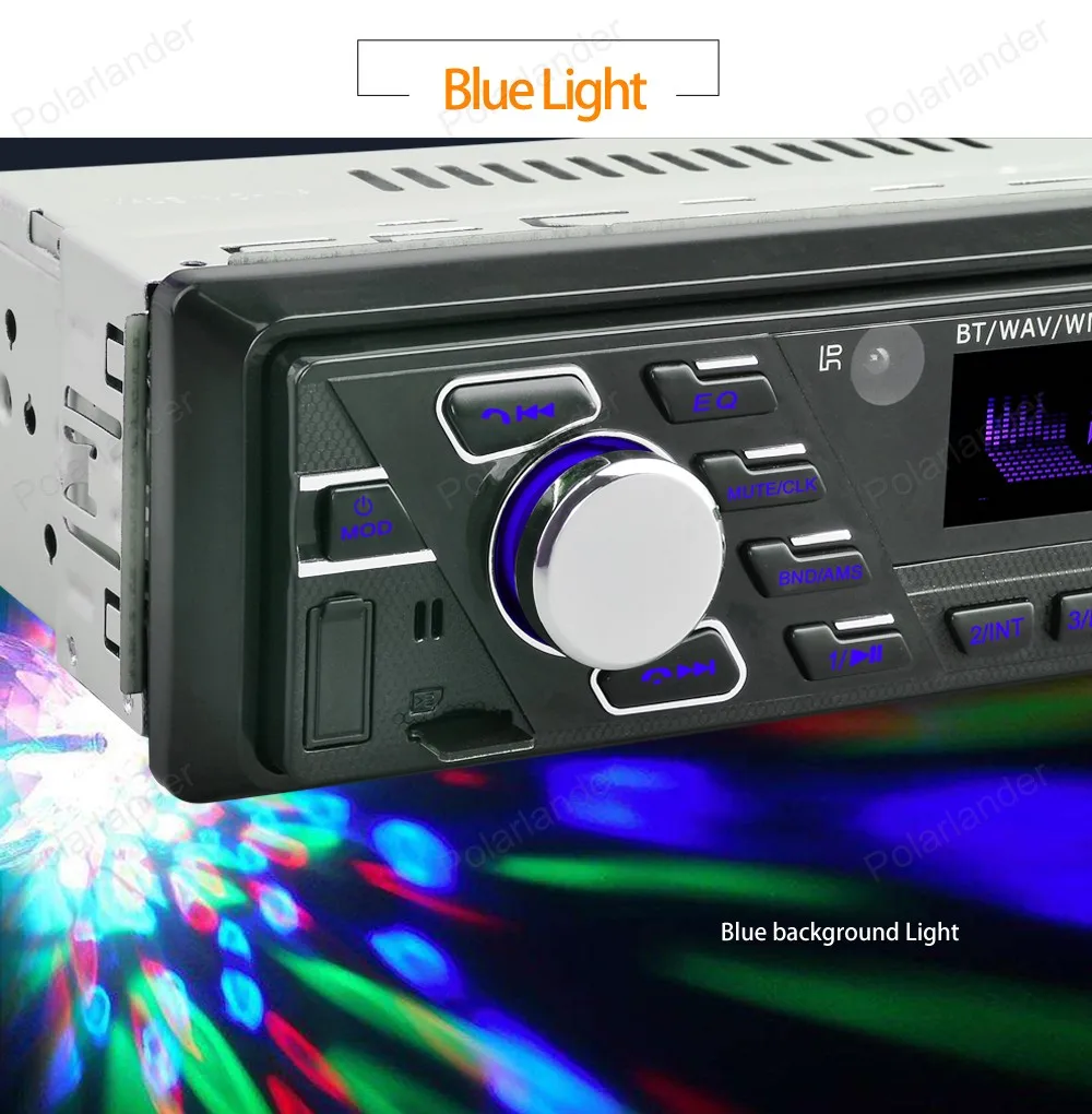 Bluetooth автомобильное стерео радио FM Aux вход приемник SD USB MMC + volante управления remoto 12 В