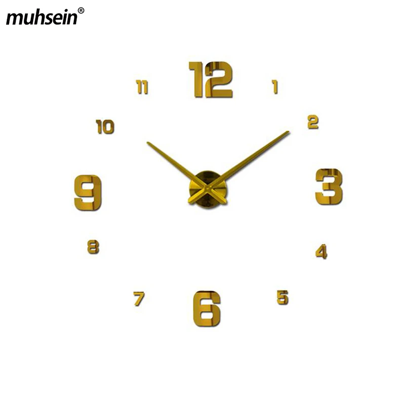 

2020 Sale New Digital Wall Clock Large Clocks Watch Stickers Diy 3d Acrylic Mirror Home Decoration Quartz Needle europe hot
