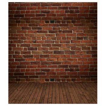 

3x5ft Vinyl Photography Background Brick Wood Wall Floor Backdrops Studio Props