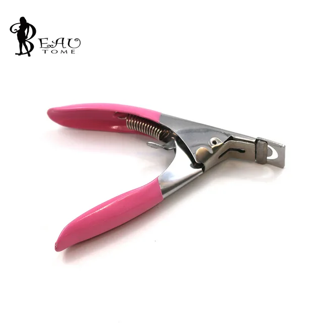 Beautome Pink Manicure Tool Acrylic Uv Gel False Nail Cutter Beautome Pink Manicure Tool Acrylic Uv Gel False Nail Cutter Clipper Edge