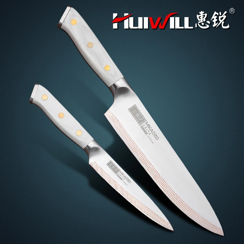  2018 New Super Quality 21 layers Japanese COPPER Damascus Carbon Steel Chef knife Utility Kitchen K - 32886666918