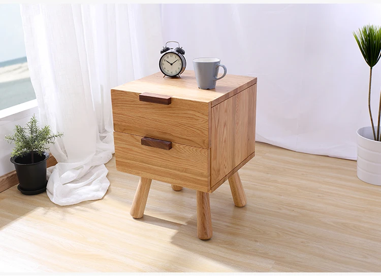 Современный дизайн деревянный прикроватный столик шкафы комод минимализм