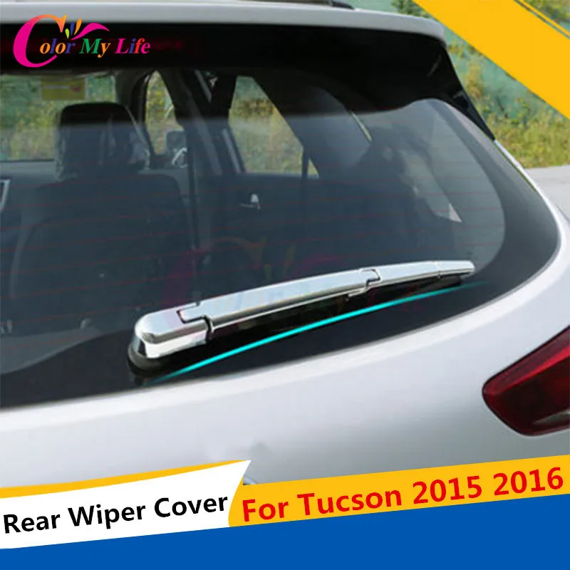 

4Pcs/Set ABS Chrome Rear Wiper Protection Cover Rear Window Wiper Nozzle Trim Sticker For Hyundai Tucson 2015 2016 Accessories