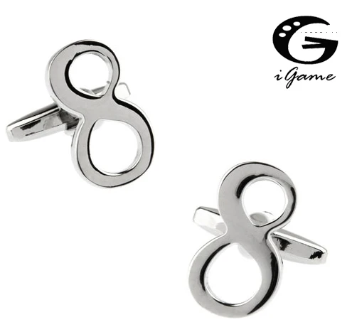 

Arabic Numerals Quality Copper Material Symbol Of Number Eight 8 Style Cuff Links