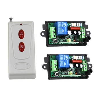 

220V 1CH Wireless Power Switch System 2 Receiver&1Transmitter Remote Controller 10A output state is adjusted 3403