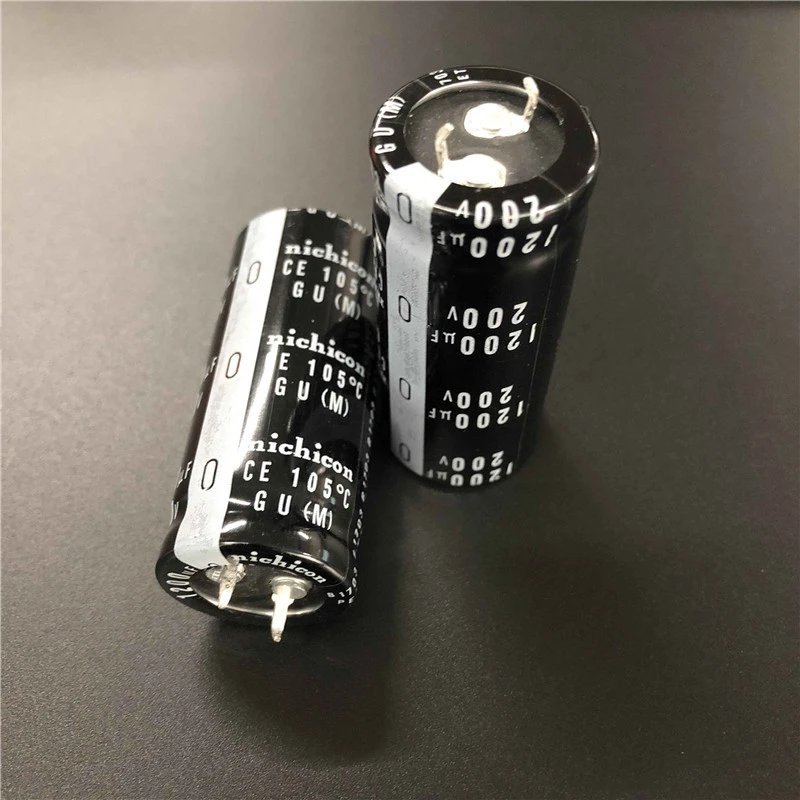 

2PCS/10PCS 1200uf 200v Nichicon GU 22x50mm 200V1200uF Snap-in PSU Capacitor