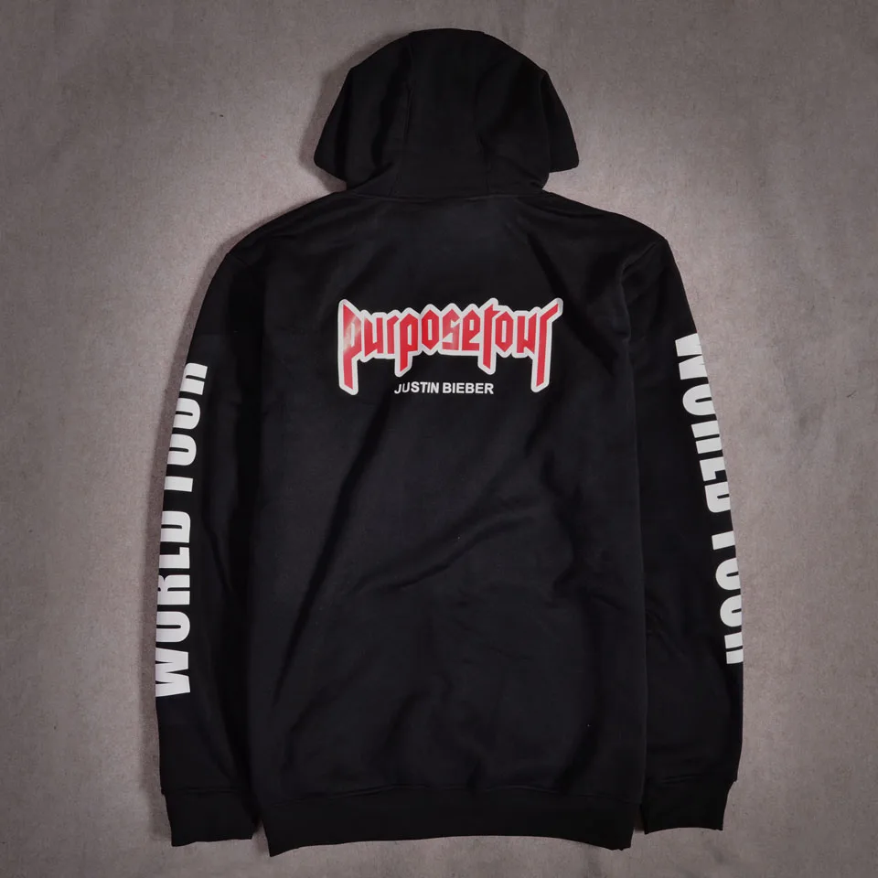 Justin Bieber Purpose Tour New Brand Sweatshirt Men Hoodies Fashion Justin Bieber Hoodies and Sweatshirts Clothes 4xl XXS