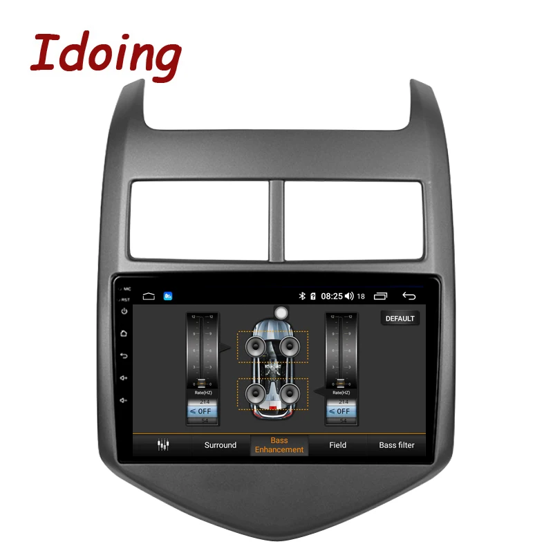 Perfect Idoing 9"4G+64G 2.5D IPS Octa Core Car Android8.1 Radio DSP  Multimedia Player For Chevrolet Aveo 2011-2013 GPS Navigation Video 3