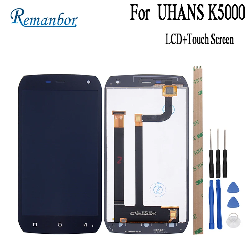 Remanbor для uhans K5000 ЖК дисплей Дисплей и Сенсорный экран 5 0 дюймов сборки ремонт