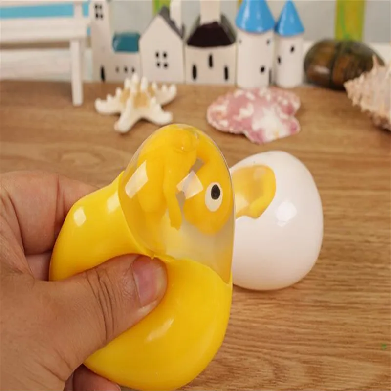 5PCS LOT Creative toy dinosaur egg lazy egg squeeze water spoof tricky toy dinosaur eggs 2016