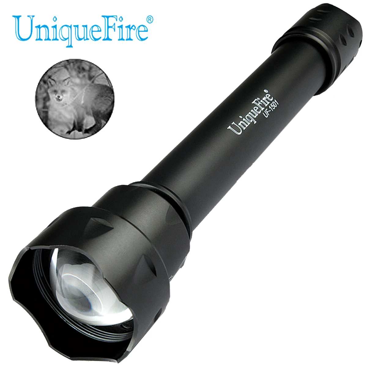 UniqueFire 3 Modes Night Vision Lamp UF 1501 IR 940nm Infrared LED Flashlight Torche Zoom 38mm