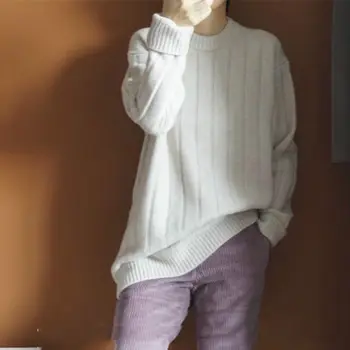 

Litvriyh winter thick lady knitted sweater women pullover long sleeve warm long style pullover women sweaters and pullovers tops