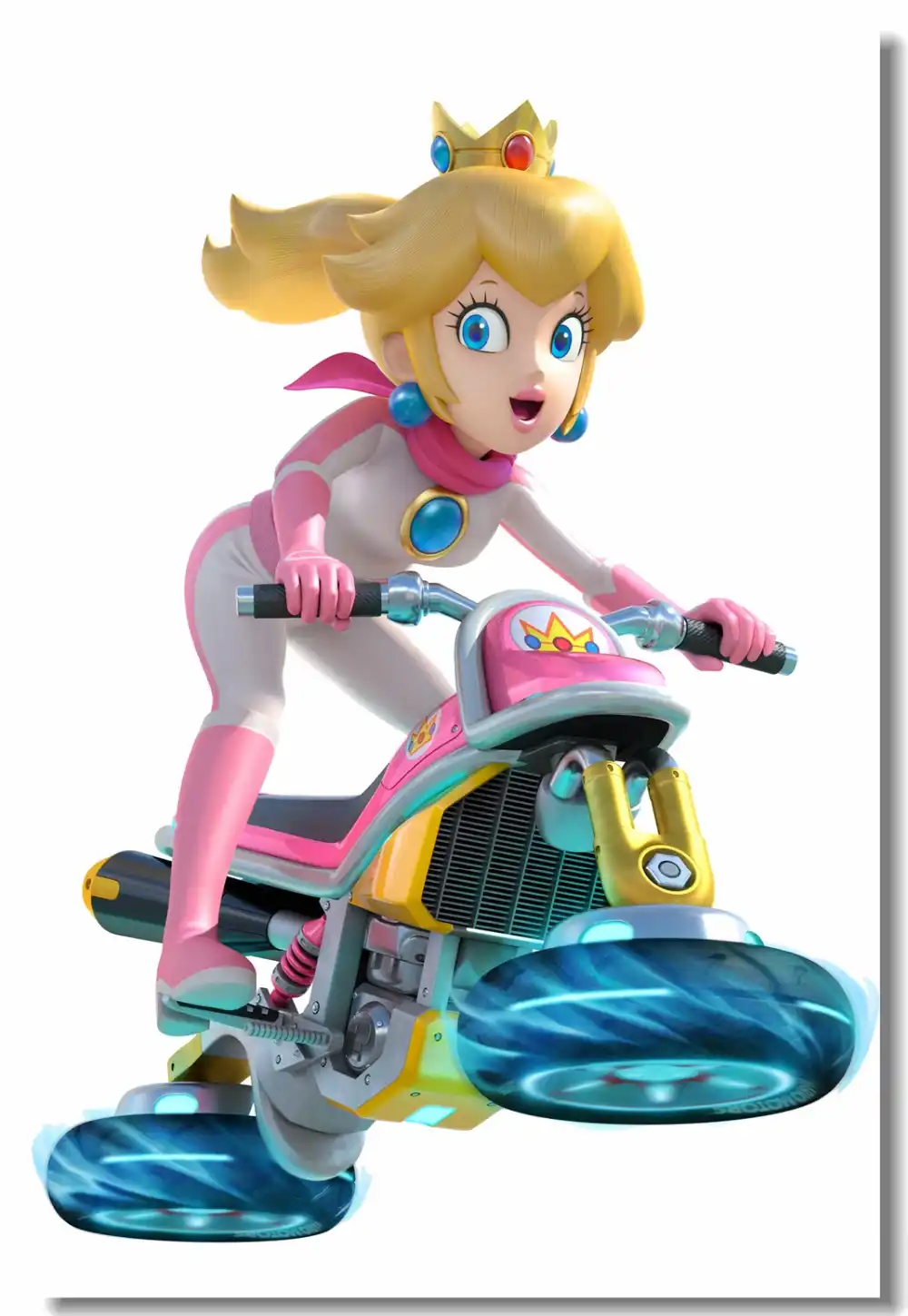 Custom Canvas Wall Decor Princes Peach Poster Super Mario Kart Wall