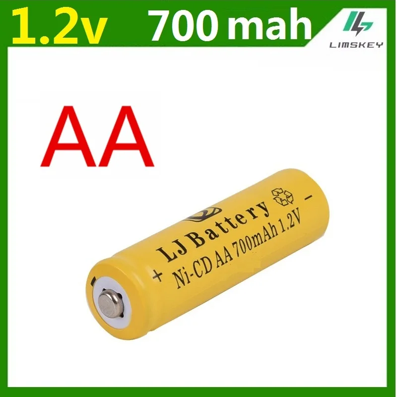 

14500 Rechargeable AA Battery 1 pcs/lot 700mAh 1.2V Ni-CD 2A Neutral Battery for RC Controller Toys Electronic Etc.