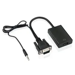 VGA Аудио, преобразование HDMI адаптер настольный компьютер, ноутбук компьютер, DVD плеер, комплект верхней коробки, VGA сигнала ресурса вход