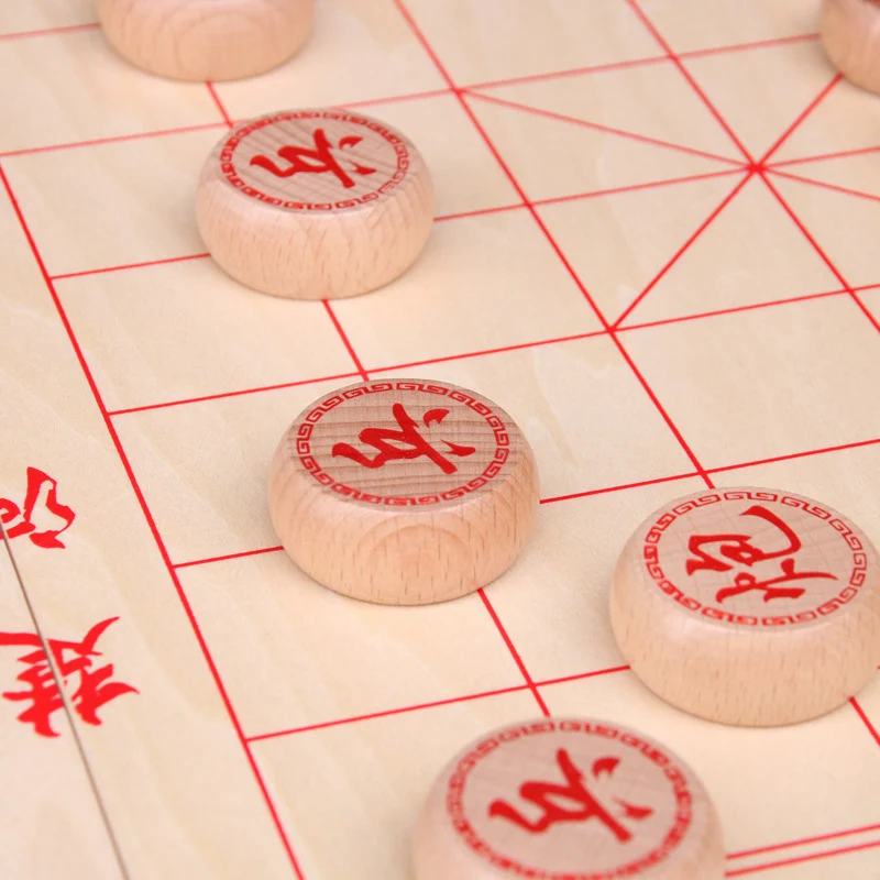 Yernea традиционные китайские шахматы различных размеров бука цвет кусок деревянная складная доска портативный головоломка шахматы набор
