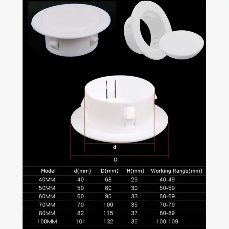 High quality Plastic wall Wire hole cover Air conditioning pipe plug