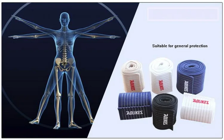 AOLIKES 1 шт., повязка на запястье для мужчин и женщин, эластичная повязка на руку, ремешок на запястье, обертывание, фитнес-браслет, спортивный, для спортзала, поддержка, защита на запястье