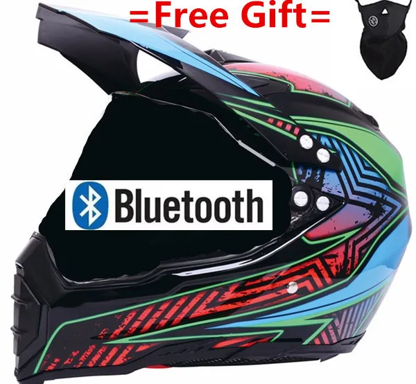 

Motorcycle Bluetooth off-road helmets downhill racing mountain full face helmet motorcycle moto cross casco casque capacete