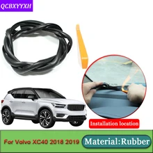 Автомобильный Стайлинг для Volvo XC40 резиновые анти-звуконепроницаемые не пропускающие шума пылезащитные панели автомобиля Лобовое стекло уплотнительные полосы аксессуары
