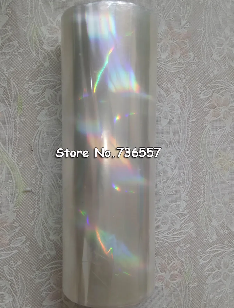 Holográfico da Folha Carimbo Quente Transparente Liso no Papel ou Plástico 16cm x 120m Y05 6 y05 no papel ou no plástico 16cm x 120m