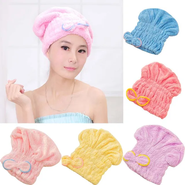 Best Price 6 Colors Microfiber Solid Hair Turban Quickly Dry Hair Hats Womens Girls Lady's Cap Bathing Tool Drying Towel Head Wrap Hat OB Best Price 6 Colors Microfiber Solid Hair Turban Quickly Dry Hair Hats Womens Girls Lady's Cap Bathing Tool Drying Towel Head Wrap Hat OB