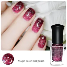 Температурный цвет меняющий лак для ногтей термальный лак красный синий Отшелушивающий лак для ногтей украшение