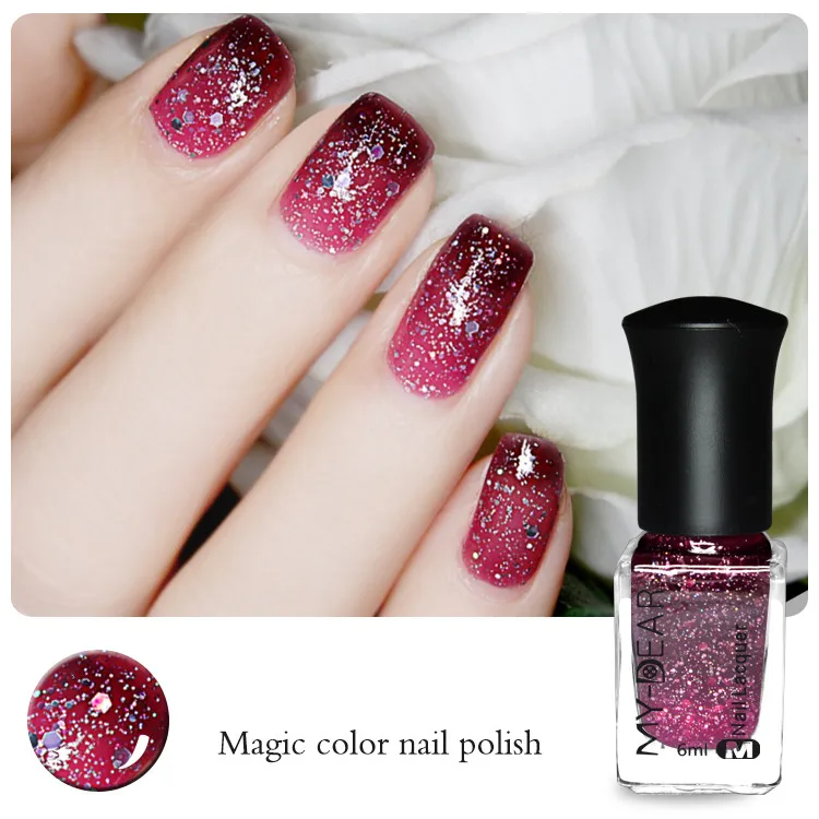 

Temperature Color Changing Nail Varnish Thermal Nail Polish Thermal Polish Red Blue Peel Off Nail Art Polish Decoration