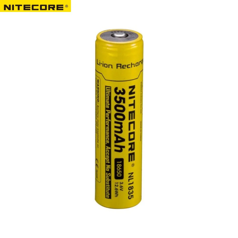 Ceny Nitecore NL1835 18650 3500mAh (nowa wersja NL1834) 3.6V 12.6Wh akumulator litowo jonowy wysokiej jakości z ochroną