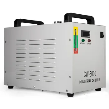

Industrial Water Chiller 9L Capacity CW-3000 Thermolysis Type Industrial Water Cooling Chiller for 60W 80W Laser Engraving