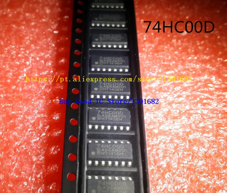 74HC00D SOP14 100 шт./лот Бесплатная доставка | Электроника