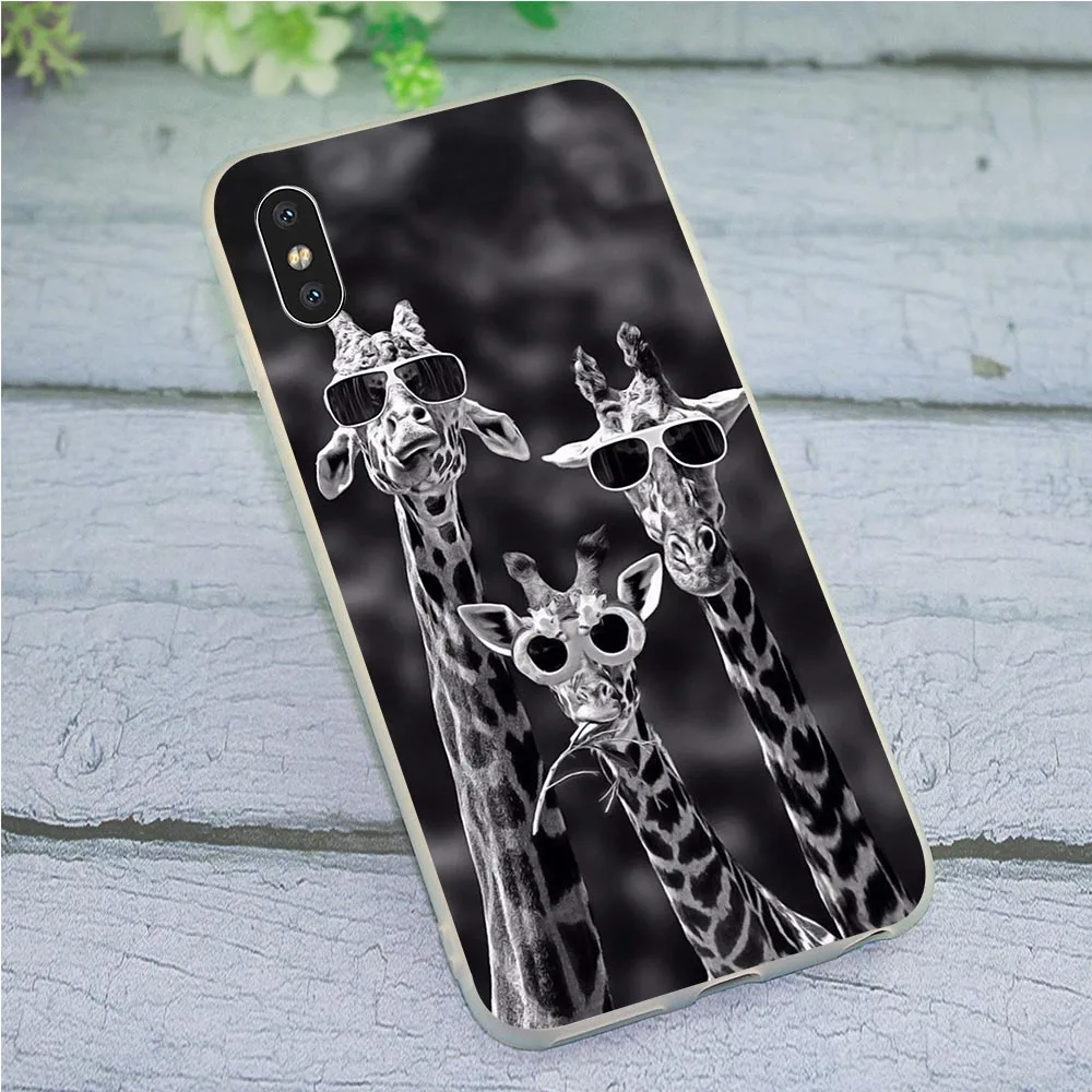 Мягкий чехол для телефона из ТПУ с жирафом iPhone 6 X чехлы 6S Xs Max 8 Plus 7 5S 5 SE XR силикон 11